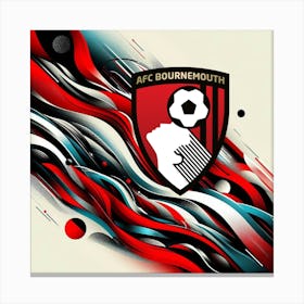 A.F.C. Bournemouth Logo Wall Arts 23 Canvas Print