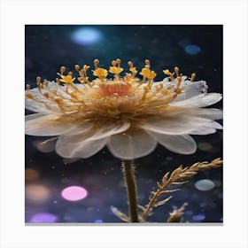 Starry Night Flower Canvas Print