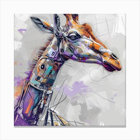 Robot Giraffe Canvas Print Canvas Print