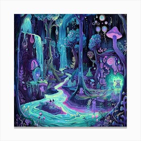 Psychedelic Forest 10 Canvas Print