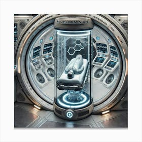 Mars Dominion Mobile Medical Unit Stasis Chamber Canvas Print