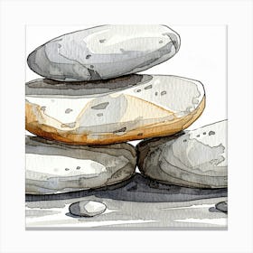 Stacked Stones Canvas Print