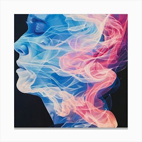 Smoke Portrait Canvas Print