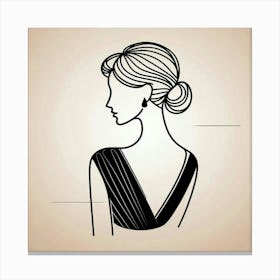 A sophisticated lady Canvas Print