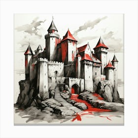 Castle Of Blood Canvas Print