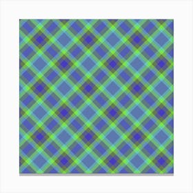 Plaid Fabric 70 Canvas Print