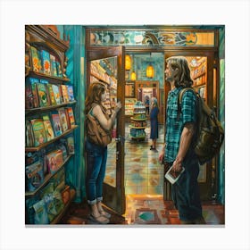 Bookshop Canvas Print