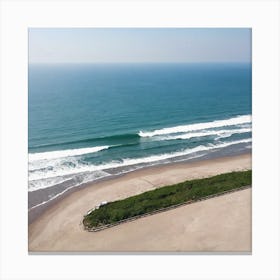 aerial view ofbeach 12 Canvas Print