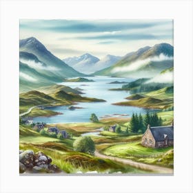 Landscape, highlands Canvas Print