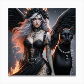 Gothic Angel 1 Canvas Print