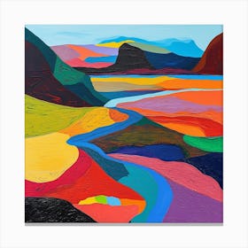 Colourful Abstract Tierra Del Fuego National Park Patagonia 2 Canvas Print