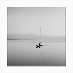 Boat On The Lake Canvas Print