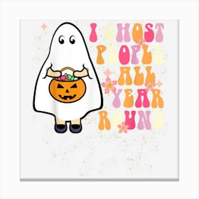 I Ghost People All Year Round Cute Ghost Halloween Costume Canvas Print