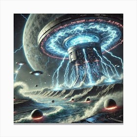 Lunaris Storm Engine Converted Canvas Print