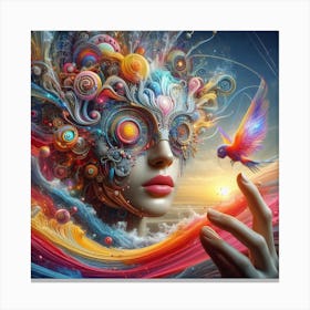 Psychedelic Art 6 Canvas Print