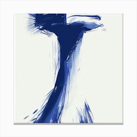 Blue Toothbrush Canvas Print