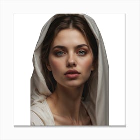 Portrait Of Jesus Canvas Print