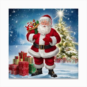 Christmas Santa Canvas Print