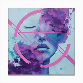 Surreal woman portrait Canvas Print