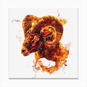 Aries sign png Canvas Print