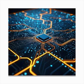 Circuit Board 41 Canvas Print