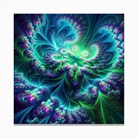 Fractal Aurora Canvas Print