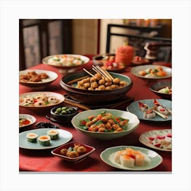 Chinese Food Canvas Print