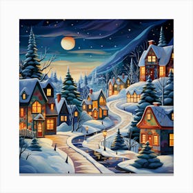 Christmas Village 33 Canvas Print