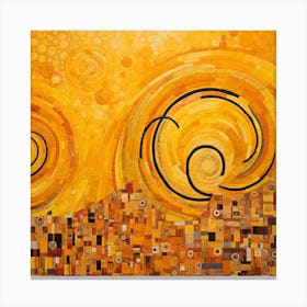 Abstract Suns Canvas Print