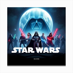 Star Wars The Force Awakens 3 Canvas Print