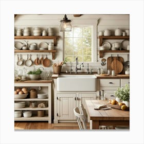 Farmhouse Kitchen 1 Canvas Print