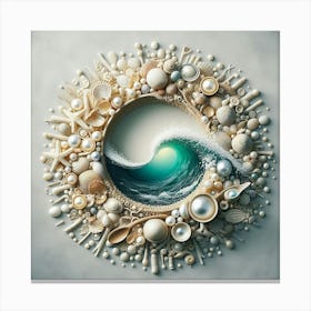 Wave Of Pearls Canvas Print