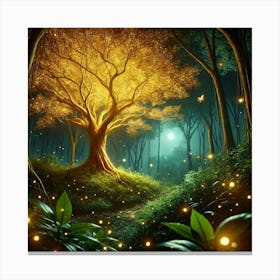 Firefly Forest 2 Canvas Print