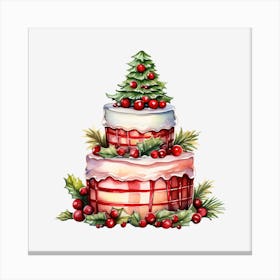 Christmas Cake 4 Canvas Print