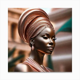 Portrait Of Diva Woman Canvas Print