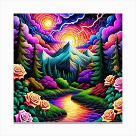 Psychedelic Painting 6 Canvas Print