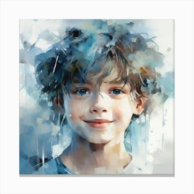 Portrait Of A Boy Canvas Print