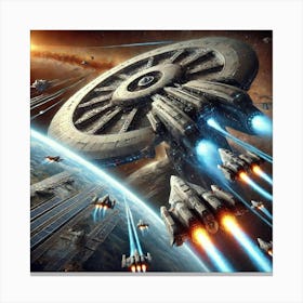 Orbital Supernova Role Converted Canvas Print