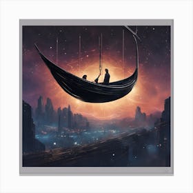 Ship In The Sky Canvas Print