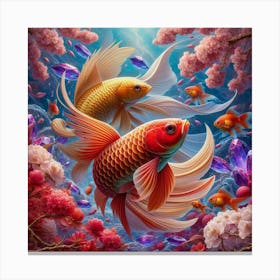 Chinese Koi Fish 2 Canvas Print