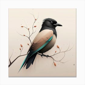 Bird On A Branch 7 Canvas Print