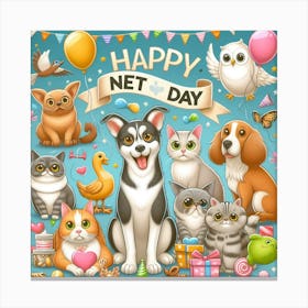 Happy Net Day Canvas Print