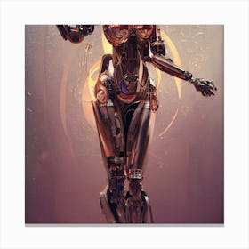 Robot Woman Canvas Print