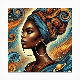 Galynna Celestial Portrait Canvas Print