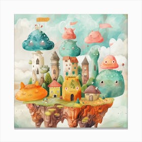 Monsters In The Sky Canvas Print