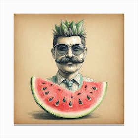 Watermelon Man 3 Canvas Print