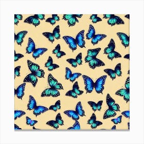 Blue Butterflies 2 Canvas Print