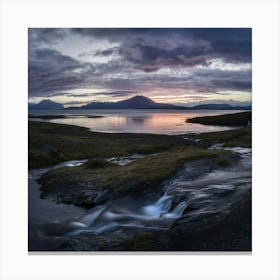 Iceland At Sunset Canvas Print