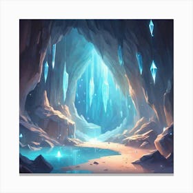 Cave Of Ice Canvas Print