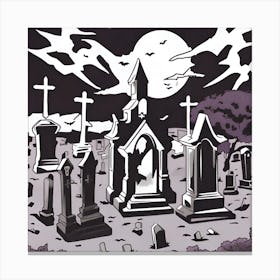 Graveyard 4 Canvas Print